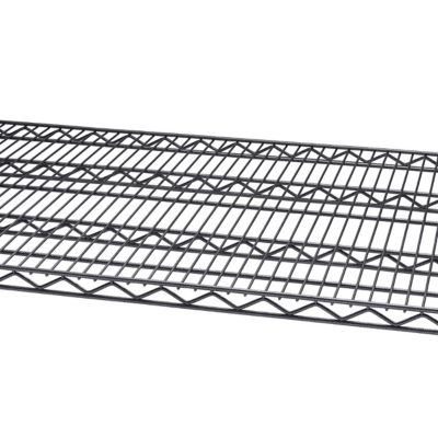 Image showing  5-Tier 72 in. x 24 in. x 72 in. PRO NSF Wire Shelving, Black Anthracite