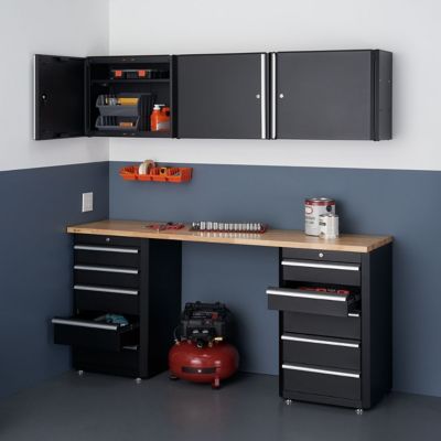 Image showing  Garage Drawer Set, Black, 6 pc.