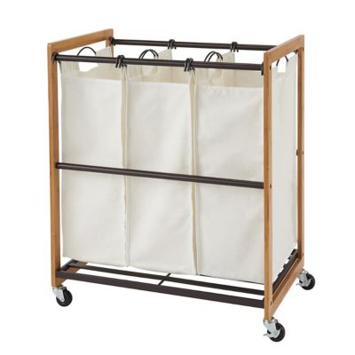 TRINITY 3-Bag Laundry Cart, Bronze