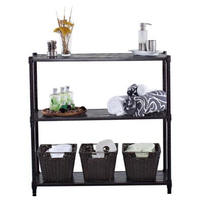 Image showing  36 in. x 14 in. x 35 in. 3-Tier Slat Shelving Rack