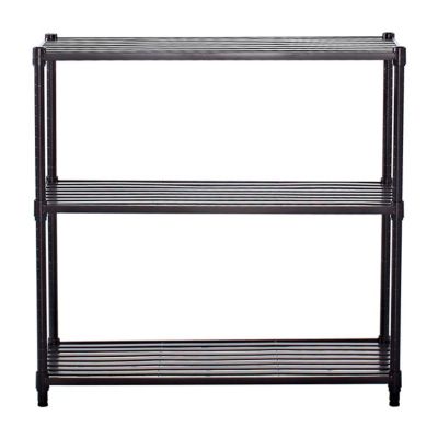 Image showing 7 th TRINITY 36 in. x 14 in. x 35 in. 3-Tier Slat Shelving Rack
