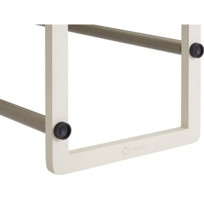 Image showing 5 th TRINITY Basics 2-Tier Expandable White Shoe Racks, 2-Pack