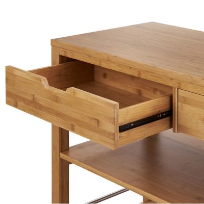 Image showing  EcoStorage Kitchen Island with Drawers, Bamboo
