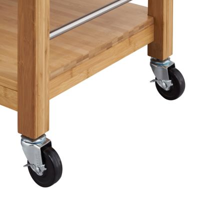 Image showing 6 th TRINITY EcoStorage Kitchen Island with Drawers, Bamboo