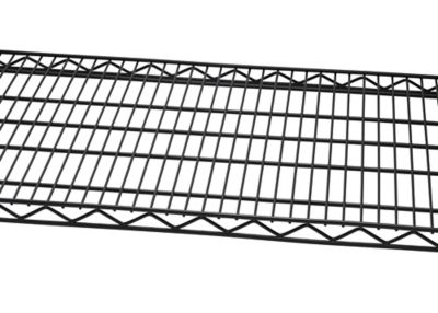 Image showing  4-Tier 48 in. x 18 in. x 72 in. Commercial Wire Shelving Rack with Liners and Wheels, Black