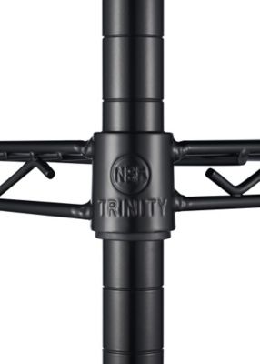 Image showing  48 in. x 24 in. x 72 in. 4-Tier Commercial Wire Shelving Rack, Black