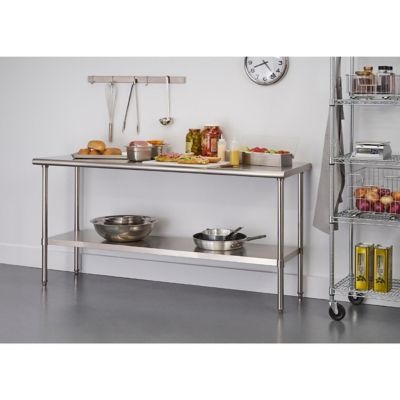 Image showing  EcoStorage 72 in. x 24 in. x 35 in. NSF Stainless Steel Table