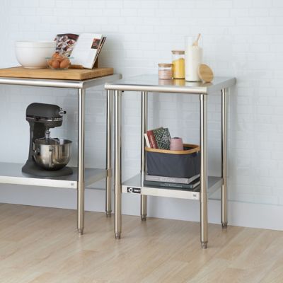 Image showing  EcoStorage Stainless Steel Table, 24 in. x 24 in. x 34.75 in.