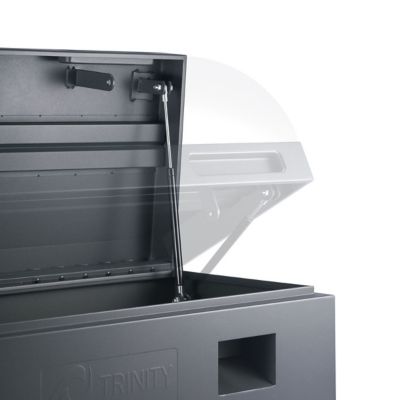 Image showing 6 th TRINITY 36 in. x 16 in. x 18.5 in. Job Site Box, 3.5 cu. ft. Capacity, Matte Rust-Resistant Powder-Coat Finish