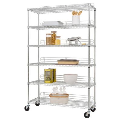 Stainless Steel Wire Shelving Unit - 48 x 18 x 72