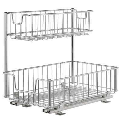 Trinity Wire Basket with Slides - Chrome