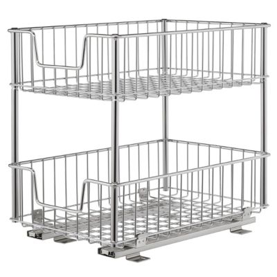 TRINITY 2-Tier Sliding Wire Drawer, Chrome