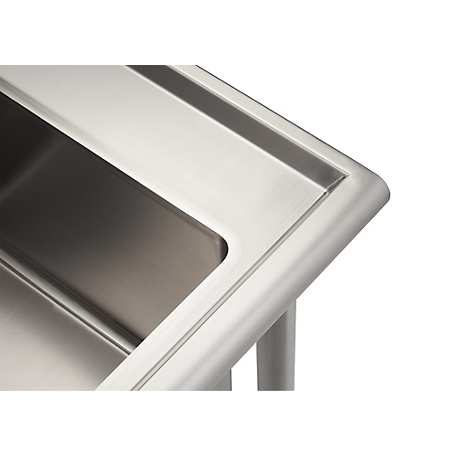 TRINITY 18 x 16 Stainless Steel Utility Sink with Pull-out Faucet