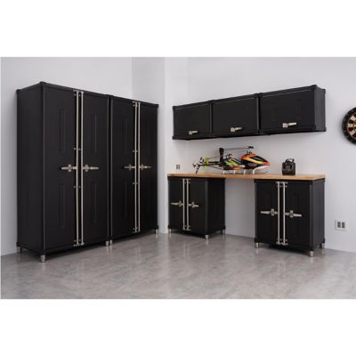 TRINITY Pro 8-Piece Garage Cabinet Set, Black