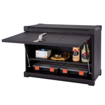 Image showing 8 th TRINITY Pro 8-Piece Garage Cabinet Set, Black