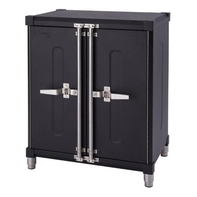 Image showing 5 th TRINITY 22 in. x 24 in. x 75.7 in. Pro Garage Cabinet Set, Black, 4 pc.