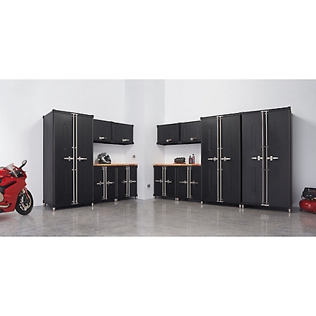 TRINITY 13-Piece Pro Garage Cabinet Set, Black