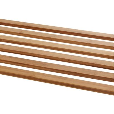 Image showing  3-Bag Ecostorage Bamboo Laundry Cart, Chrome poles