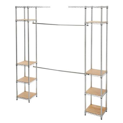 Image showing  EcoStorage Expandable Closet Organizer, 56-76 in., Chrome