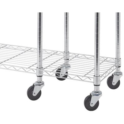 Image showing  EcoStorage Rolling Closet Organizer, 41 in., Chrome