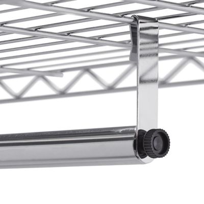 Image showing 5 th TRINITY EcoStorage Rolling Closet Organizer, 41 in., Chrome