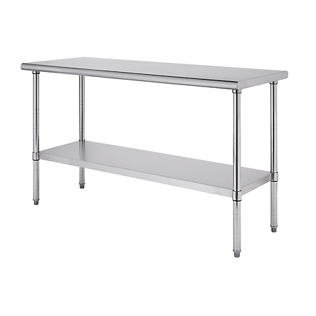TRINITY Pro Ecostorage 60 in. x 24 in. x 34.65 in. Stainless Steel Table
