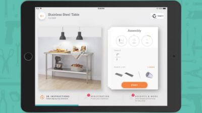 Image showing  EcoStorage 60 in. x 24 in. x 34.65 in. NSF Stainless Steel Table