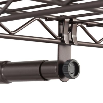 Image showing  Expandable Closet Organizer, 56-76 in., Bronze