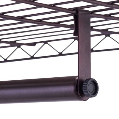 Image showing 5 th TRINITY Rolling Closet Organizer, 41 in., Dark Bronze