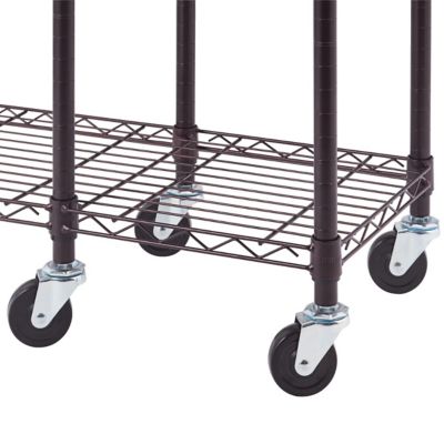 Image showing 6 th TRINITY Rolling Closet Organizer, 41 in., Dark Bronze