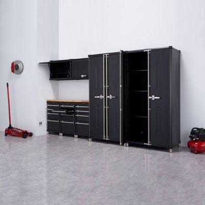 Image showing  8-Piece Pro Garage Cabinet Drawer Set, Black