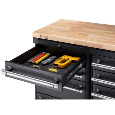 Image showing  8-Piece Pro Garage Cabinet Drawer Set, Black