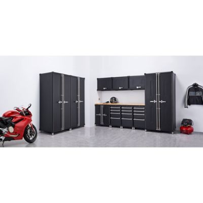 TRINITY Pro 11-Piece Garage Cabinet Drawer Set, Black