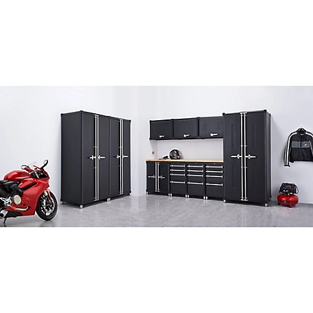 TRINITY Pro 11-Piece Garage Cabinet Drawer Set, Black