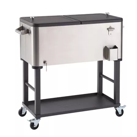 TRINITY 80 quarts Stainless steel cooler with removable bowl Patio Coolers