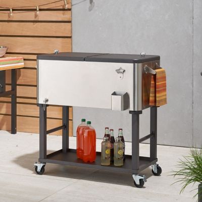 Image showing  80 qt. Stainless Steel Cooler with Detachable Tub