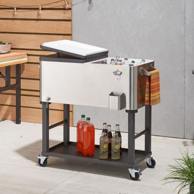 Image showing  100 qt. Stainless Steel Cooler with Detachable Tub