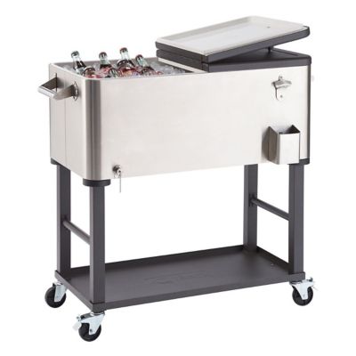 Image showing  100 qt. Stainless Steel Cooler with Detachable Tub
