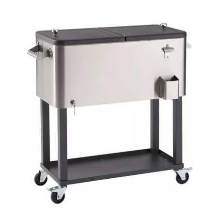 TRINITY 80 quarts Stainless steel cooler with lid Patio Coolers