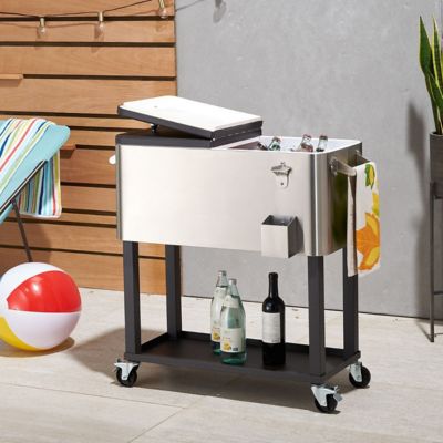 Image showing  80 qt. Stainless Steel Cooler with Cover