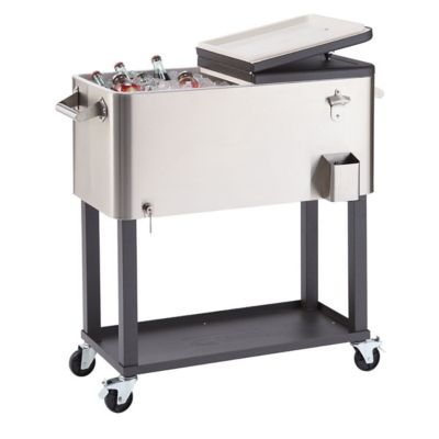 Image showing  80 qt. Stainless Steel Cooler with Cover