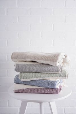 Image showing  Rugby Stripe Acrylic Throw Blanket, 50 in. x 60 in.