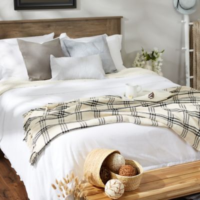 Image showing  Modern Farmhouse Plaid Throw Blanket, 50 in. x 60 in.