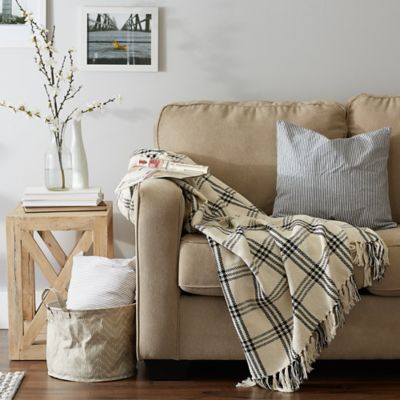 Image showing 6 th DII Modern Farmhouse Plaid Throw Blanket, 50 in. x 60 in.