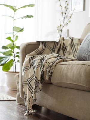 Image showing 7 th DII Modern Farmhouse Plaid Throw Blanket, 50 in. x 60 in.