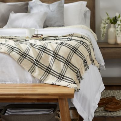 Image showing 8 th DII Modern Farmhouse Plaid Throw Blanket, 50 in. x 60 in.