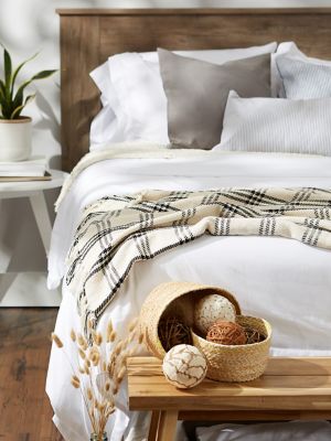 Image showing 10 th DII Modern Farmhouse Plaid Throw Blanket, 50 in. x 60 in.