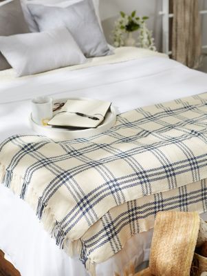 Image showing  Modern Farmhouse Plaid Throw Blanket, 50 in. x 60 in.
