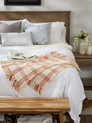 Image showing  Modern Farmhouse Plaid Throw Blanket, 50 in. x 60 in.