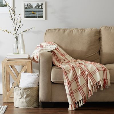Image showing 6 th DII Modern Farmhouse Plaid Throw Blanket, 50 in. x 60 in.